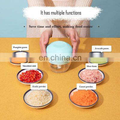 Factory Wholesale 45W 300ML Rechargeable Portable Food Chopper Electric Mini Garlic Food Chopper