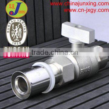 good quality pex-al-pex pipe press union male ball valve fitting