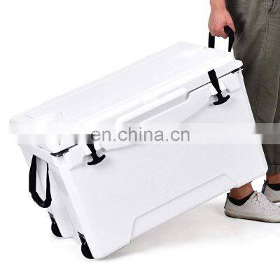 75l wholesale custom fishing rotational molding camping large ice chest cooler box