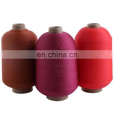 Hank dye 75D/36F/2  Polyester stretch yarn for weaving