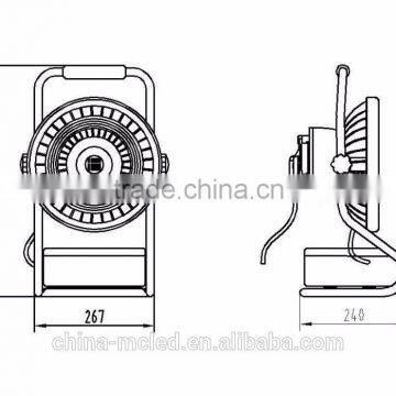 15W Li Battery Portable Lamp Rechargeable Led Movable Work Light photo-2
