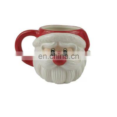 3d Santa Claus Christmas Gift Box Ceramic Coffee Mug With Christmas Design