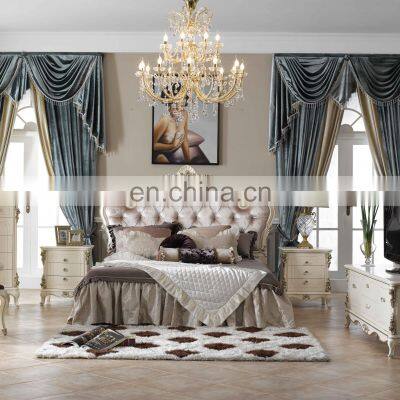 American Royal Luxury Wood Double Bed Luxury Bedroom Furniture
