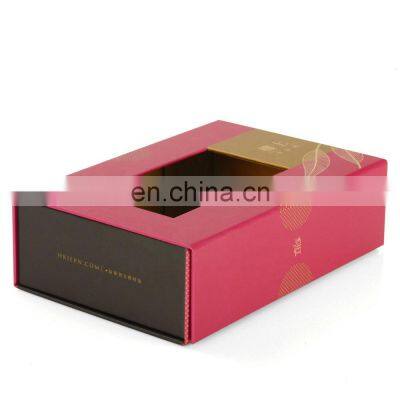High End Box 420 x 330 X110 Hamper Box Custom Cardboard Foldable Paper Gift Boxes With Magnetic Catch