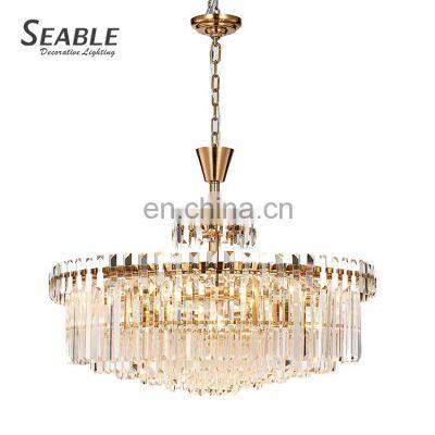 Wholesale Price Indoor Decoration Fixtures Home Cafe Metal Crystal LED Pendant Light