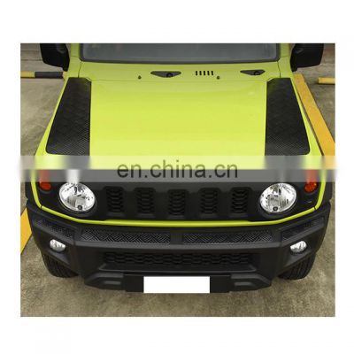 Front Bumper Panel Decoration Cover Sticker Protection Trim Black  for jimny JB74