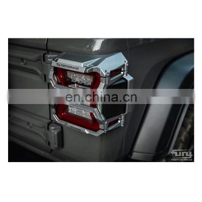 Factory direct supply New design Black and Silver Taillight  Cover for Jeep wrangler JK  light cover