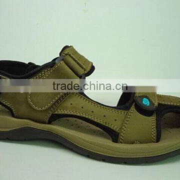 rubber outsole men sandal anti slipper durable leather sandal