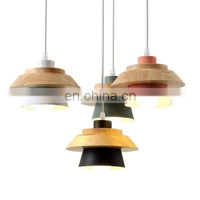 Modern Dining Room Wooden Luxury Commercial Black White Grey Green Pink LED Pendant Lighting