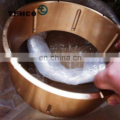 Tehco Customized bronze bushing different size brass bushings copper bearing bushes sleeve wholesale