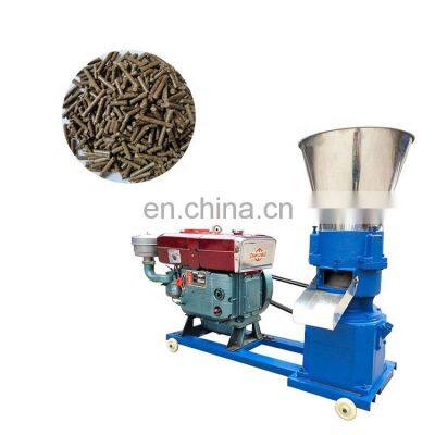 Poultry Equipment Extruder Animal Feed Pellet Making Machine Wheat Bran Hay Grass Straw Poultry Farm Wooden Package 500 Kg/h 35