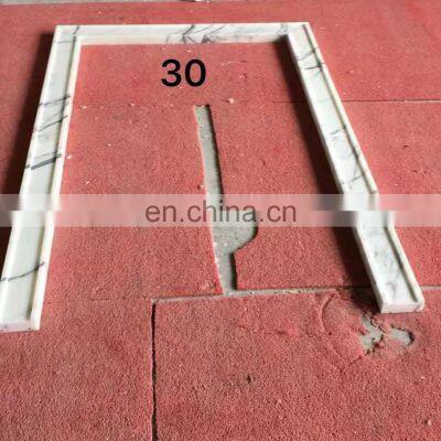 Customized door surround statuario architrave villa exetrior marble architrave