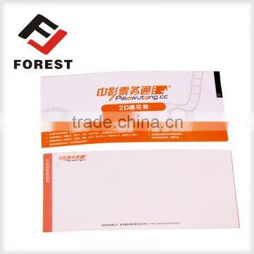 High quality thermal printing paper admission tickets,anti-counterfeit thermal event ticket