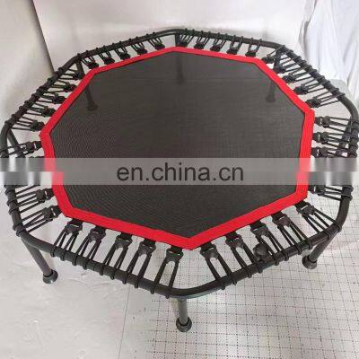 Commercial Trampoline With Adjustable Handrail and Professional Gymnastics Fitness Mini Trampoline With Handle Bar photo-2
