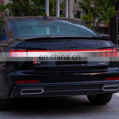 Upgrade to the Latest Full LED Through Taillamp Taillight With Dynamic for AUDI A6 C8 Tail Lamp Tail Light 2019-2021 photo-5