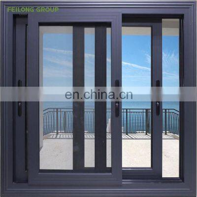 Sound Modern Style Aluminium Horizontal Windows Aluminium Door and Window Double Glazed Aluminum Sliding Window