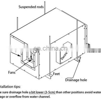300 Pints Greenhouse Hydroponic Commercial Dehumidifier Ceiling Mounted photo-4
