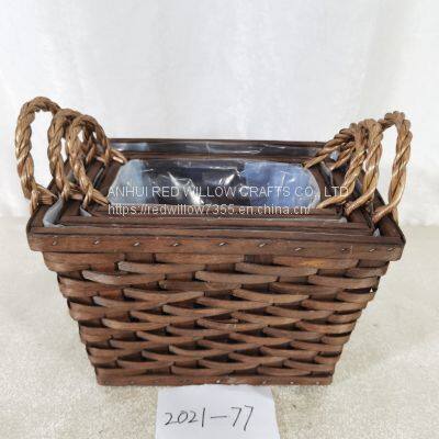 New Design Small High Quality Poplar  garden supplies basket