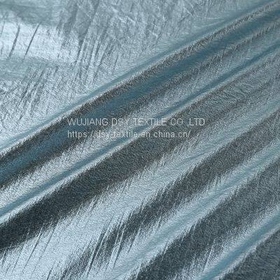 New Design Breathable Golden Stamping Nylon Fabric For Fashion Jacket Downcoat photo-2