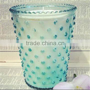 Online /Colored Hobnail Shaped Glass Candle Burns/Glass Votive Holder/Glass Candle Jars For Wedding photo-3