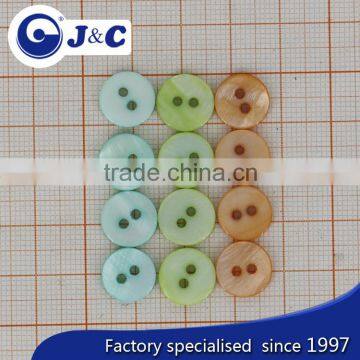2 Holes Coloring River Shell Buttons With Logo Customize photo-3