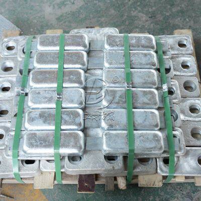 Zinc-aluminum-cadmium Alloy Sacrificial Anode, Zinc Anode, Hull Zh-1 Zinc Block, 800*140*60mm photo-2