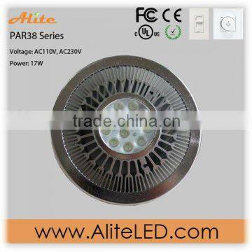 UL/cUL Dimmable PAR 38 17w 12 CREE LEDs spotlighting