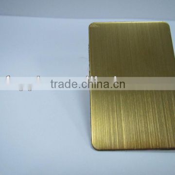 Titanium Gold HL Stainless Steel Sheet