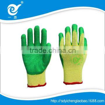 Red Cotton/polyester Blended Glove Coated With Latex photo-4