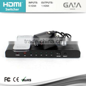 5x1 HDMI Switcher HUB 5 in 1 out | 3D 4K*2K - Gaia Vision
