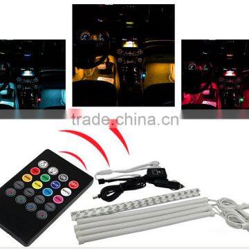 2016 Fashion Auto Waterproof RGB 30mm LED Daytime Running Light Car Stripe Led Sound Activated Atmosphere Light photo-5