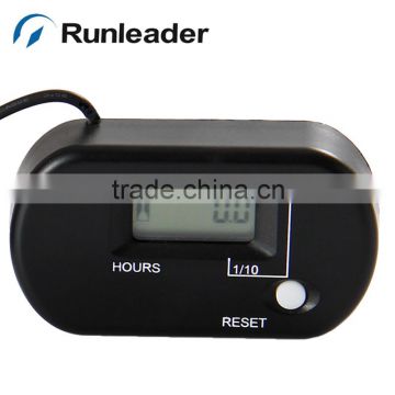 Resettable LCD gasoline inductive hour meter for Trencher motocross ATV lawn Mower transfer pump