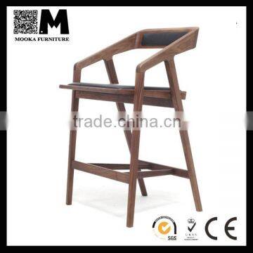 latest design wooden chair fashion leisure wood bar chair