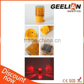 Factory rotary solar traffic warning light/led warning light