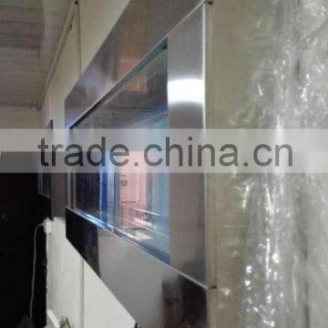 Stainless Steel Wall Mounted Aquariums - Standard Contemporary Wall Aquarium