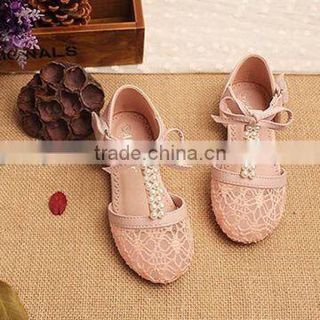 Casual Bowknot Pearl Kids Shoes For Girls