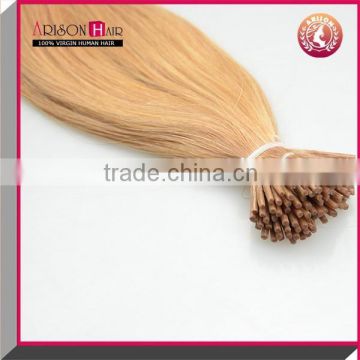 Arisonhair keratin tipped human hair extension i tip hair extension brazilian virgin human blonde hair extension