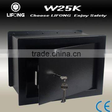 Mechanical key wall mounted safe box with leaf shape keys