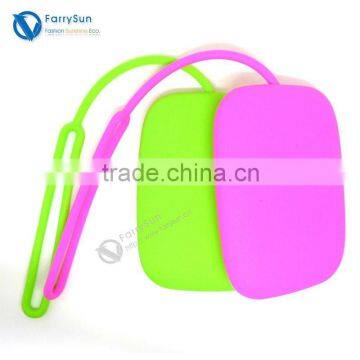 Soft feeling non-toxic silicone key chain coin purse 2012