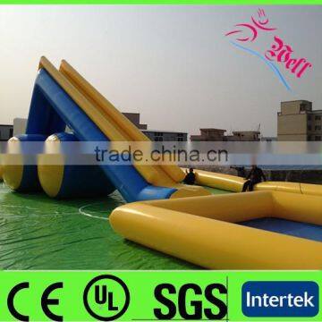 commercial grade inflatable water slides / inflatable slide with pool