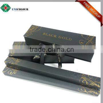 Custom hot sale hair weave box with ribbon