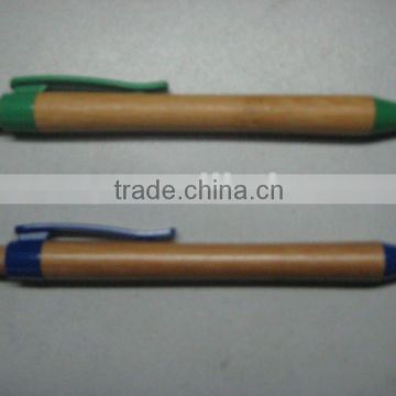 Wooden retractable ballpen