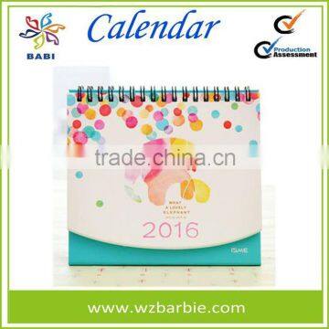 Unique Cute Elephant Spiral Desk Calendar photo-3