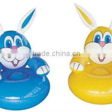inflatable rabbit sofa chair/ lovely inflatable rabbit sofa for kids