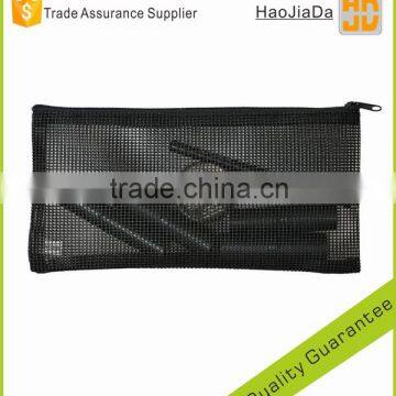Black Mesh Cosmetic Clear Makeup Bag & Pencil Case