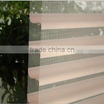 Double layer shangri-la window curtain roller blind for living room office window curtain