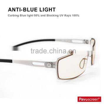 Pavoscreen Hi Index 1.67 Good Anti Blue Light Glasses Spectacle Anti Blue Ray Optical Lens Glasses Frame use for drivers officer