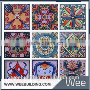 2016 handmade indian design 150x150mm decorative wall and floor tile