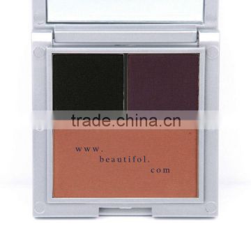 Factory price! 3 color blushes for cheek, wholesale long lasting cosmetics blushes, many colors to choose, OEM blush