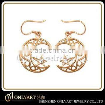 Noble Jewelry Rose Gold Earrings For Girl Women